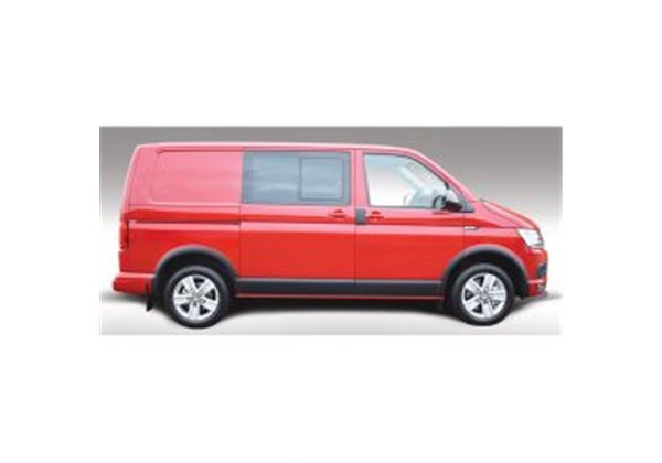 Juego de faldones laterales Volkswagen Transporter T5 2003-2015 & T6 2015- Lange wielbasis & Schuifdeur links - negro