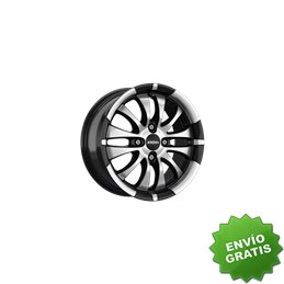 Llanta exclusiva Ronal R59 7.5x17 Et45 5x108 Jetblack-frente Pulido