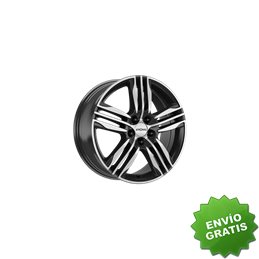 Llanta exclusiva Ronal R57 7.5x18 Et35 5x100 Negro -frente Pulido