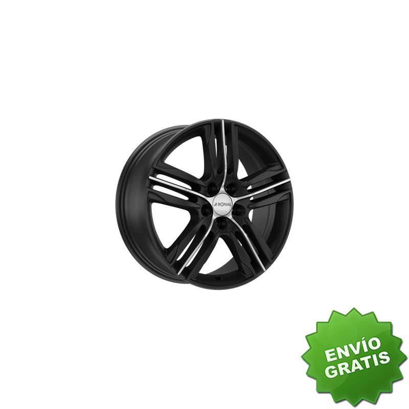 Llanta exclusiva Ronal R57 7.5x18 Et35 5x112 Negro Mate - Frente Pu Lido