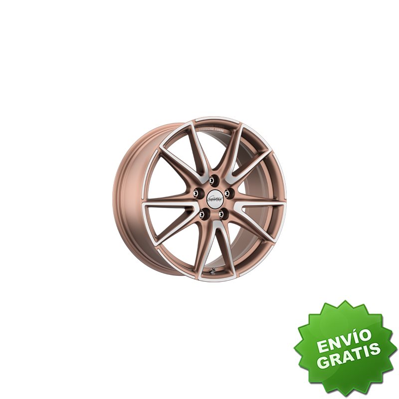 Llanta exclusiva Speedline Corse Sl6 Vettore 9.5x19 Et25 5x112 Bronce%2 0mate-frente Pulido