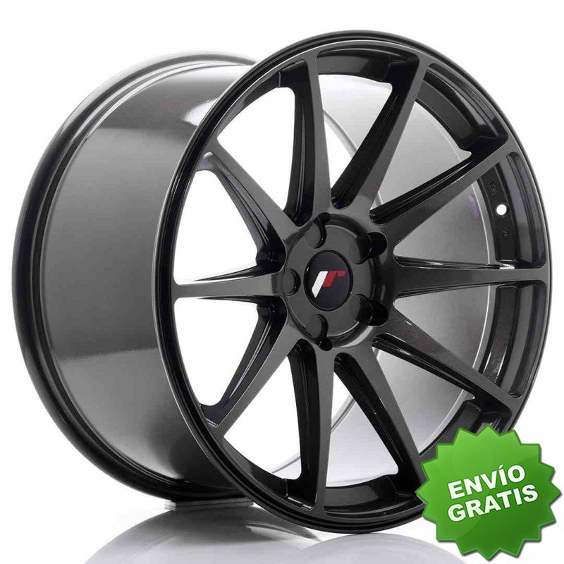 Llanta exclusiva Jr Wheels Jr11 20x11 Et30-52 5h Blank Hyper Gray