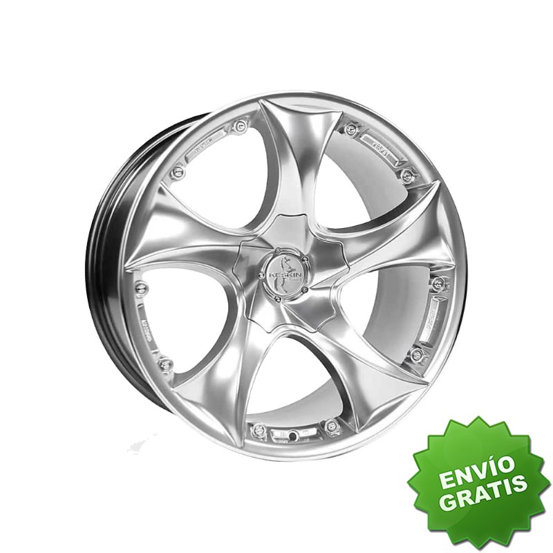 Llanta exclusiva Keskin Kt9 8.5x17 5x120 112 Et35 72.6 H.silver 