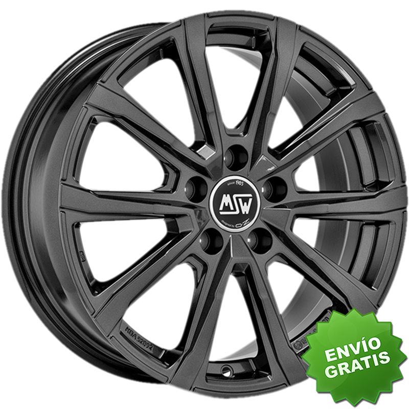 Llanta exclusiva Oz Msw 79 6.5x16 5x100 Et47 Gris Oscuro Brillante