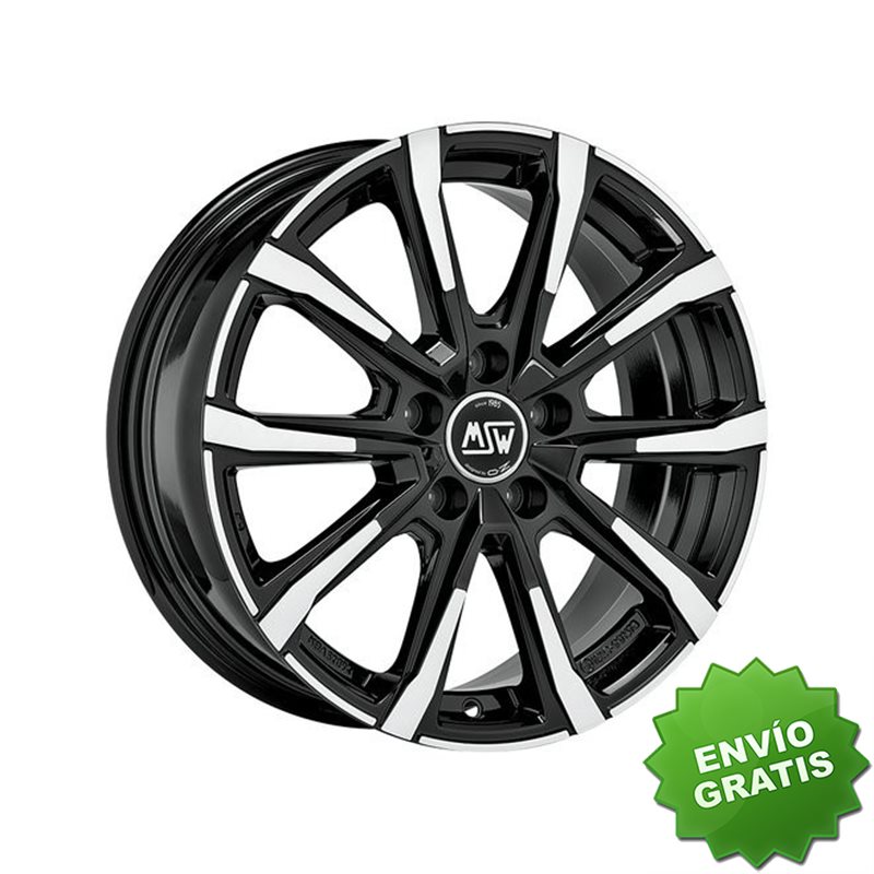 Llanta exclusiva Oz Msw 79 7x17 5x108 Et50 Negro Brillante Pulido