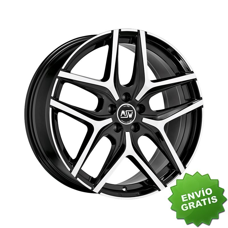 Llanta exclusiva Oz Msw 40 7x17 5x108 Et40 Negro Brillante Pulido