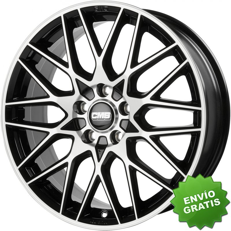 Llanta exclusiva Cms C25 8x19 Et40 Lk5/114.3/r67.2 H2 Diamond Rim Negro