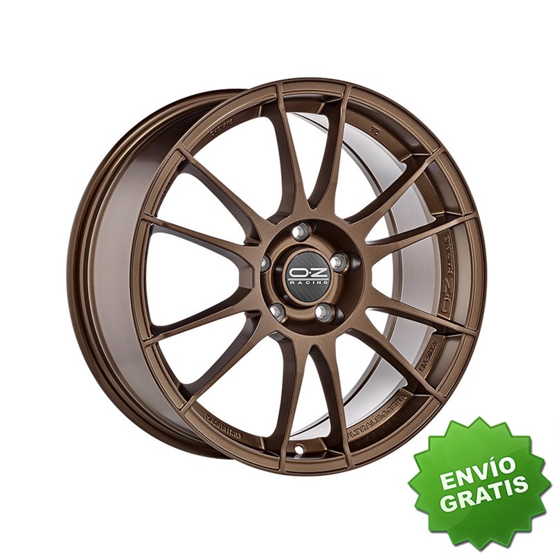 Llanta exclusiva Oz Ultraleggera 7x15 Et37 4x100 Bronce Mate Tuv