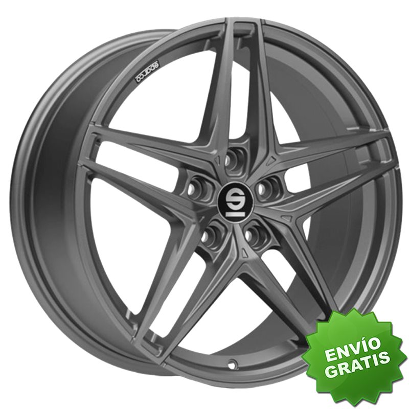 Llanta exclusiva Oz Sparco Record 7.5x17 5x108 Et45 Grafito Mate