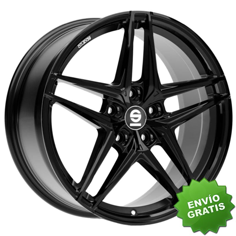 Llanta exclusiva Oz Sparco Record 8x18 5x100 Et45 Negro Brillante