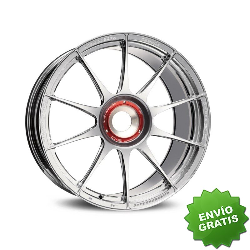 Llanta exclusiva Oz Superforgiata Cl 9.5x20 5x130 Et50 Plata Pulido