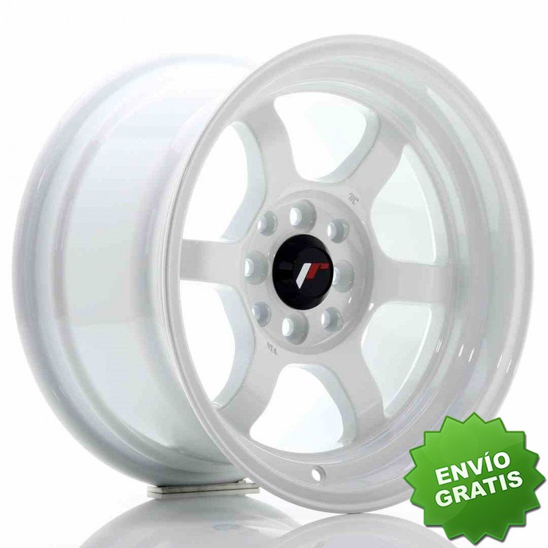 Llanta exclusiva Jr Wheels Jr12 15x8.5 Et13 4x100 114 White