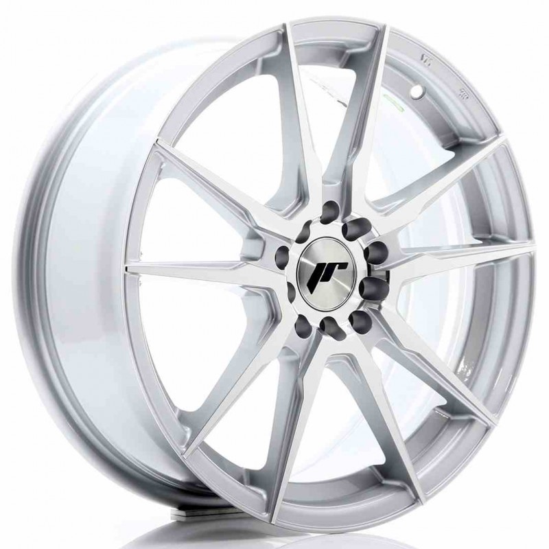 Llanta exclusiva Jr Wheels Jr21 17x7 Et25 4x100 108 Silver Machined