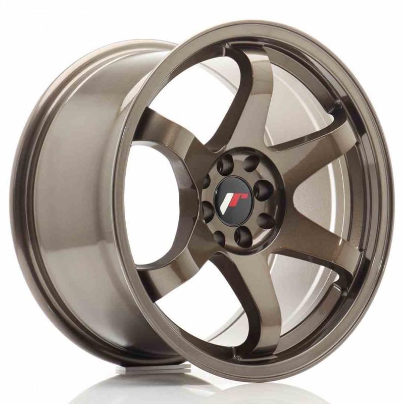 Llanta exclusiva Jr Wheels Jr3 17x9 Et20 4x100 114 Bronze