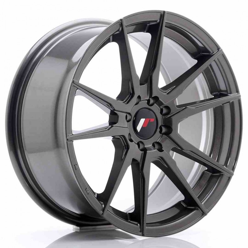 Llanta exclusiva Jr Wheels Jr21 17x8 Et35 5x100 114 Hyper Gray