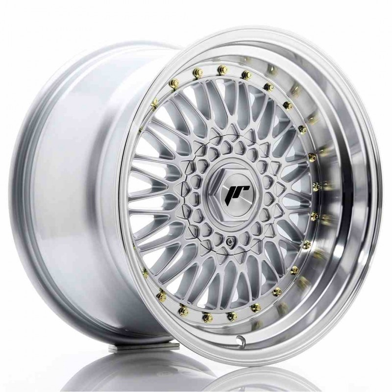 Llanta exclusiva Jr Wheels Jr9 17x10 Et20 Blank Silver W Machined Lip 