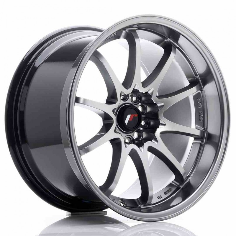 Llanta exclusiva Jr Wheels Jr5 18x10.5 Et12 5x114.3 Hyper Black