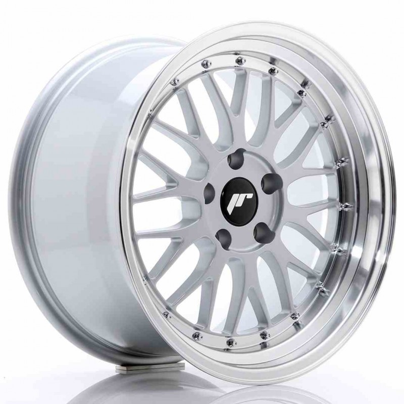 Llanta exclusiva Jr Wheels Jr23 18x9.5 Et35 5x100 Hyper Silver W Mach Ined Lip