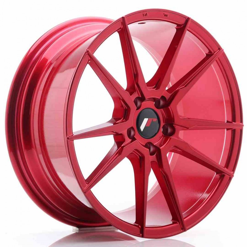 Llanta exclusiva Jr Wheels Jr21 18x8.5 Et40 5x112 Platinum Red