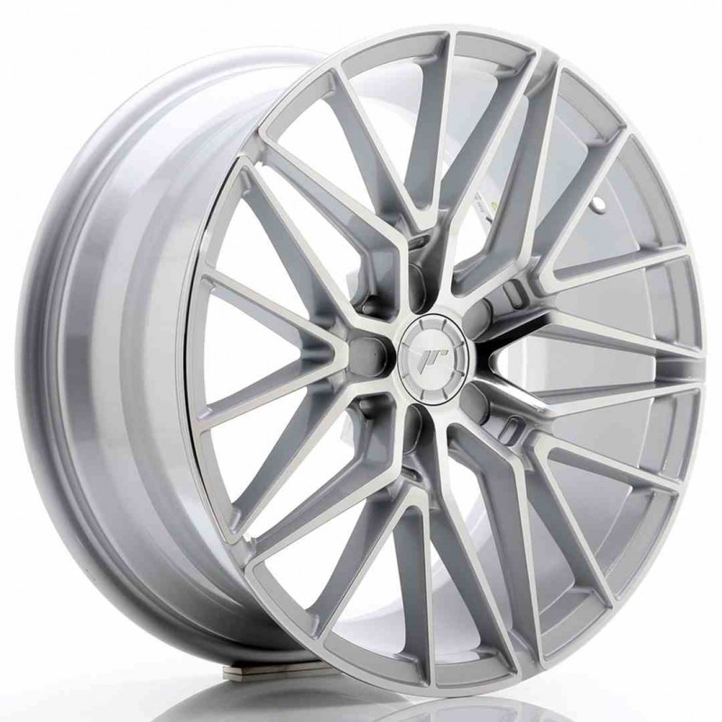 Llanta exclusiva Jr Wheels Jr38 18x8 Et42 5x112 Silver Machined Face