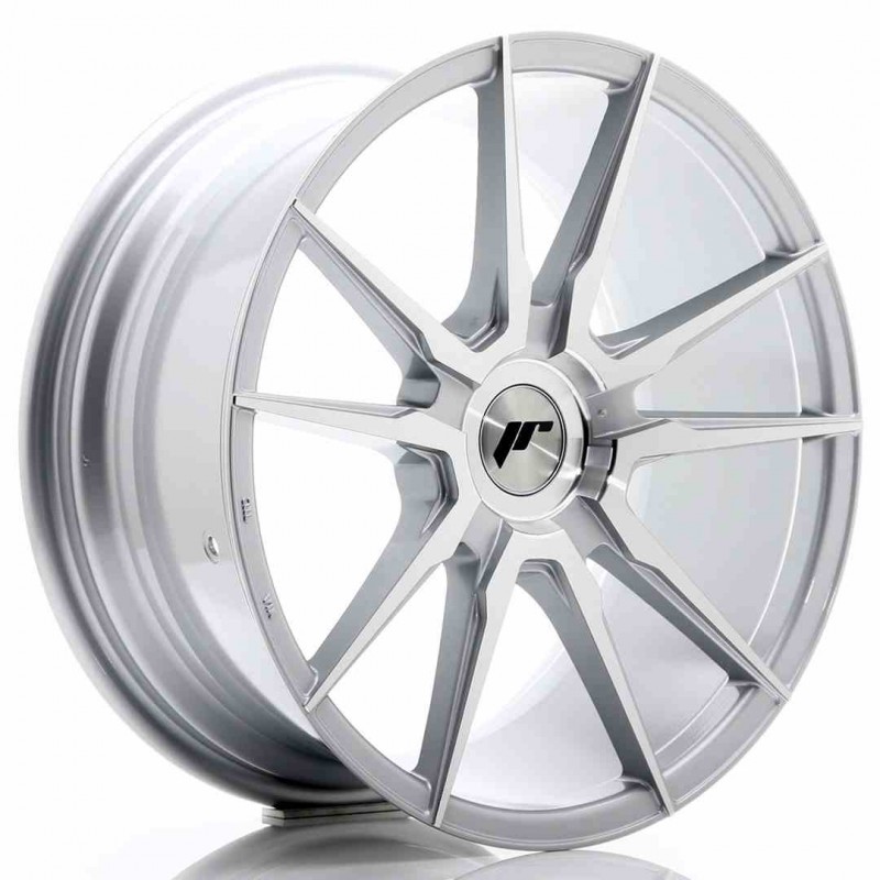 Llanta exclusiva Jr Wheels Jr21 18x8.5 Et40 Blank Silver Machined