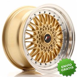 Llanta exclusiva Jr Wheels Jr9 17x8.5 Et35 5x112 120 Gold W Machined  Lip