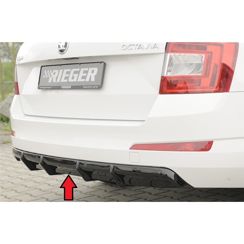 Añadido trasero Rieger Skoda Octavia (5E) 02.13-01.17 (antes facelift), 02.17-03.20 (ex facelift) station wagon, sedan