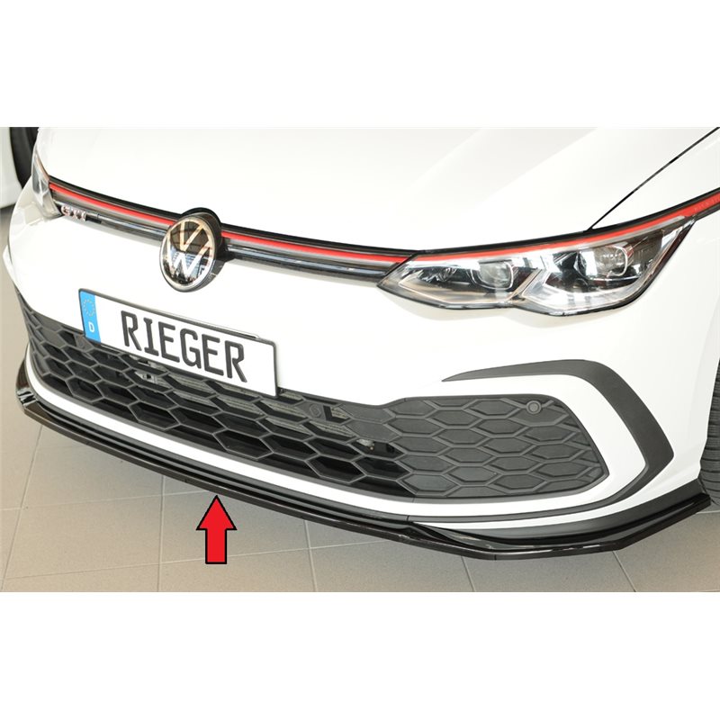 Añadido delantero Rieger VW Golf 8 GTI 08.20- 5-puertas Golf 8 GTD 08.20- 5-puertas