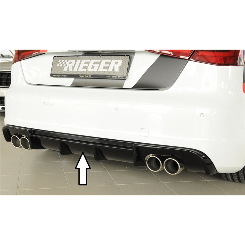 Añadido trasero Rieger Audi A3 S3 (8V) 05.13-08.16 (antes facelift) 3-puertas (hatchback 8V1), 5-puertas (sportback 8VA)